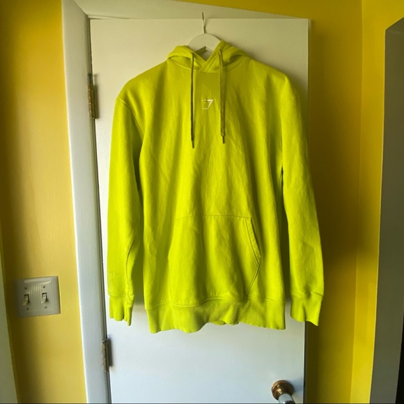 Gymshark Lime Oversized Training Hoodie sz Small - Picture 3 of 12